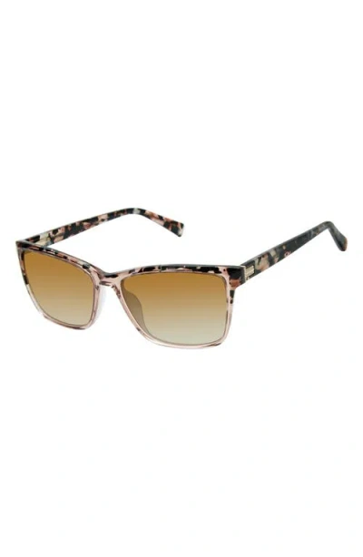 Ted Baker 57mm Rectangle Sunglasses In Brown