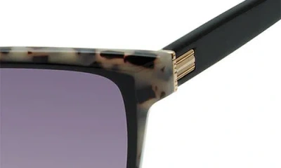 Ted Baker 57mm Rectangle Sunglasses In Black