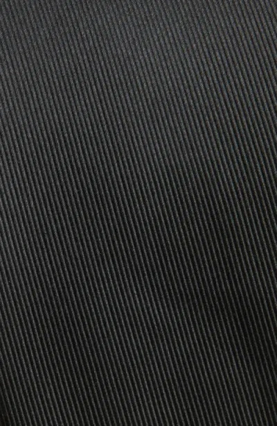 Duchamp Solid Silk Tie In Black