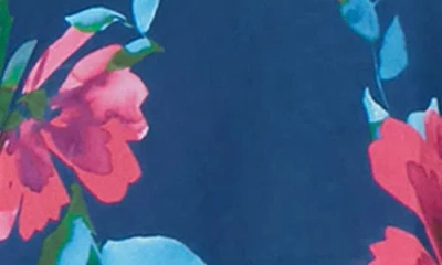 Sl Fashions Women's Printed V-neck Short Dress In Multi