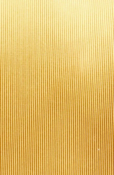 Duchamp Solid Silk Tie In Yellow