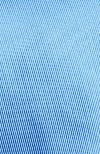 Duchamp Solid Silk Tie In Blue