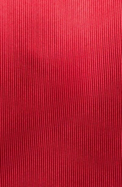 Duchamp Solid Silk Tie In Red
