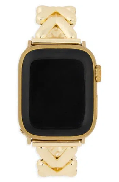 Saachi Herringbone Chain Apple Watch® Watchband In Gold