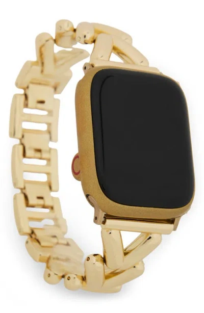 Saachi Herringbone Chain Apple Watch® Watchband In Gold