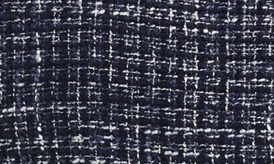 Laundry By Shelli Segal Patch Pocket Tweed Jacket In Blue