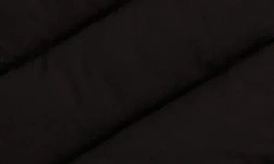 Sebby Water Resistant Stretch Chevron Quilted Jacket With Bib In Black