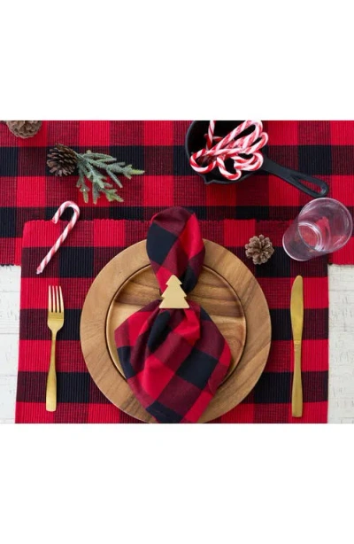 Design Imports Tree Set Of 4 Napkin Rings In Brown