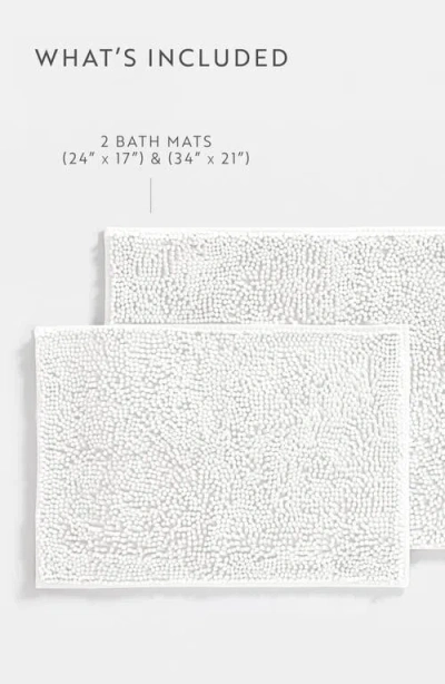 Homespun 2-pack Chenille Bath Mats In Gray