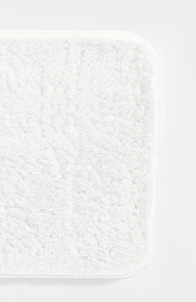 Homespun Plush Shaggy Bath Mat In White