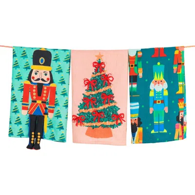 Tiramisu Set Of 3 The Nutcracker Suite Artisan Kitchen Tea Towel Set In Multi