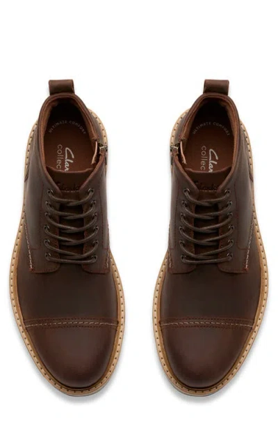 Clarks ® Weltridge Side Zip Boot In Brown
