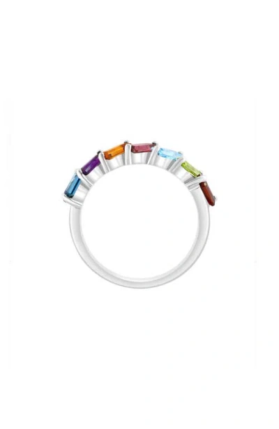 Effy Sterling Silver Mixed Gemstone Ring In Multi