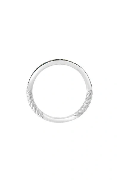 Effy Blue Diamond Stacking Ring In Metallic