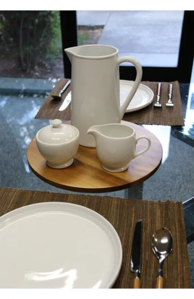 Bia Cordon Bleu Table Basics Pitcher, Sugar Bowl & Creamer Dish Set In White