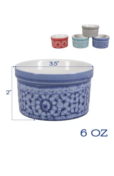 Bia Cordon Bleu Set Of 4 Stoneware Dominique Ramekins In Multi