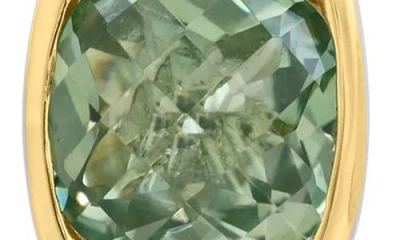 Effy Cushion Cut Green Amethyst Stud Earrings In Green