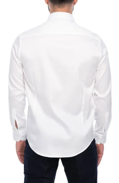 Vellapais Berwick Slim Fit Cotton Dress Shirt In White