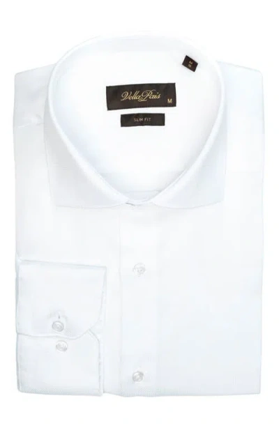 Vellapais Berwick Slim Fit Cotton Dress Shirt In White