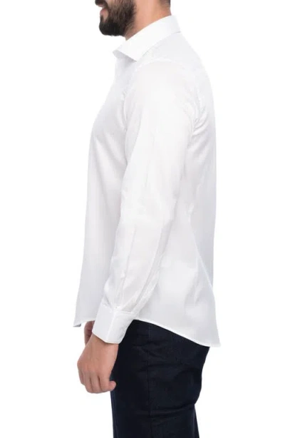 Vellapais Berwick Slim Fit Cotton Dress Shirt In White