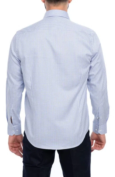 Vellapais Brooklyn Slim Fit Cotton Dress Shirt In Blue