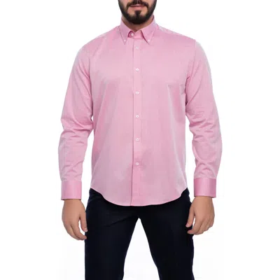 Vellapais Avalon Slim Fit Cotton Dress Shirt In Pink