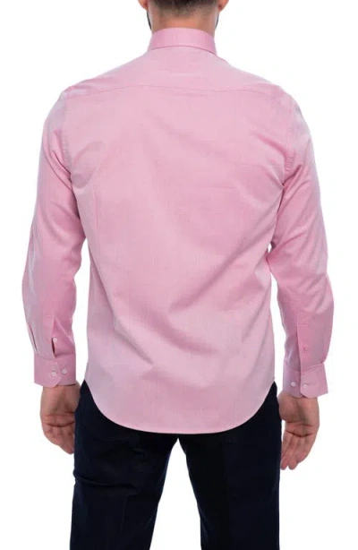 Vellapais Avalon Slim Fit Cotton Dress Shirt In Pink