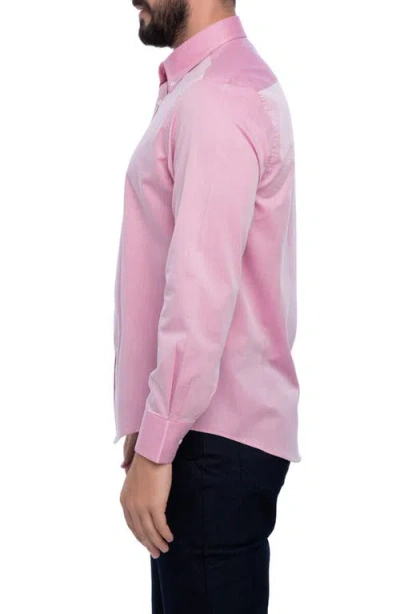 Vellapais Avalon Slim Fit Cotton Dress Shirt In Pink