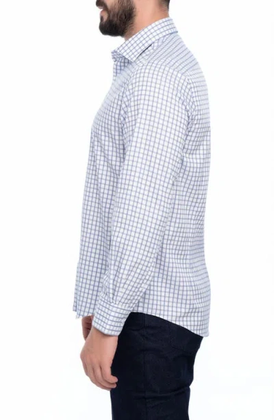 Vellapais Carlton Slim Fit Cotton Dress Shirt In Blue