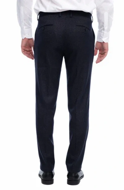 Vellapais Cita Herringbone Straight Leg Pants In Black