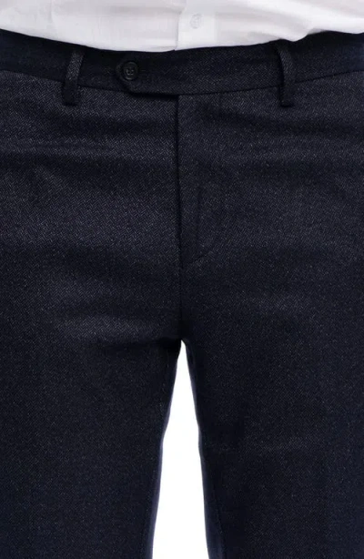 Vellapais Cita Herringbone Straight Leg Pants In Black