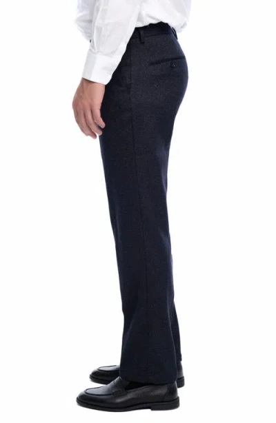 Vellapais Cita Herringbone Straight Leg Pants In Black