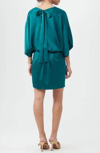 Trina Turk Manhattan Dropped Waist Dress In Green
