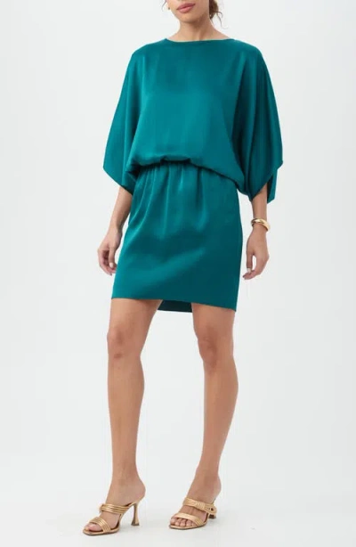 Trina Turk Manhattan Dropped Waist Dress In Green