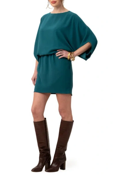 Trina Turk Manhattan Dropped Waist Dress In Green