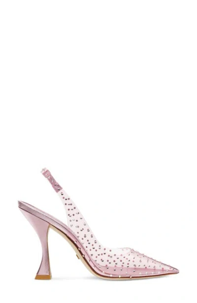 Stuart Weitzman Crystal-embellished Transparent Pumps In Pink