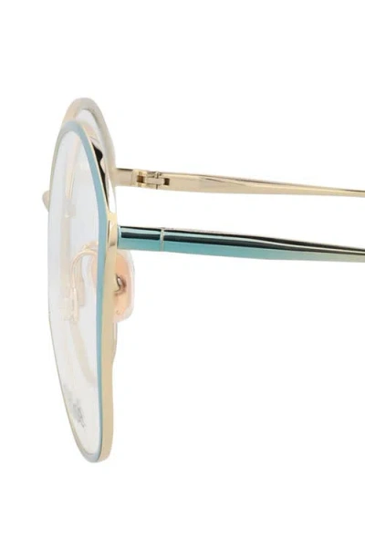 Chloé 53mm Round Optical Glasses In Blue