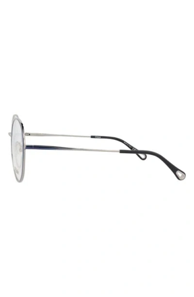 Chloé Round-frame Metal Optical Frames In Metallic