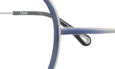 Chloé Round-frame Metal Optical Frames In Metallic