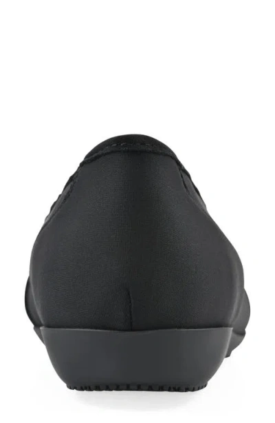 Cliffs By White Mountain Calming Buckle Strap Flat In Black