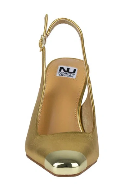 Ninety Union Nova Slingback Pump In Gold