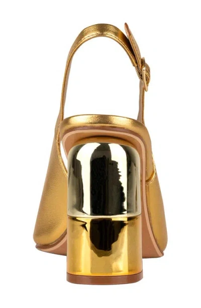 Ninety Union Nova Slingback Pump In Gold