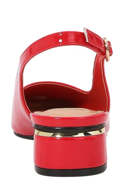 Ninety Union Empress Tipped Slingback Pump In Red