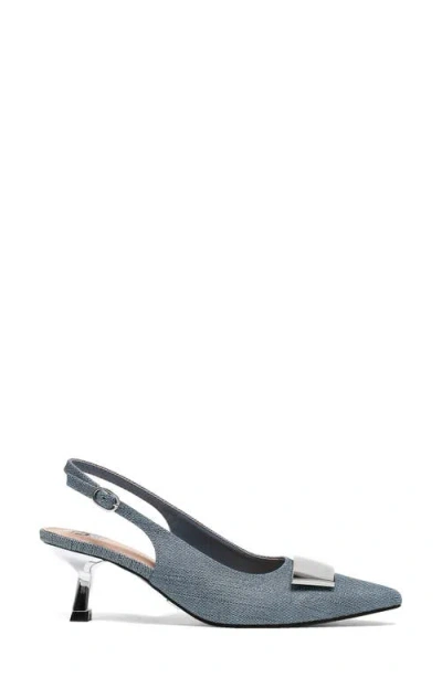 Ninety Union Lana Slingback Kitten Heel Pump In Blue