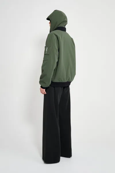 Stutterheim Bredsand Winter Bomber Jacket In Green