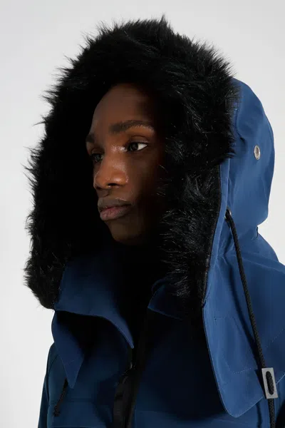 Stutterheim Kalix Parka In Blue
