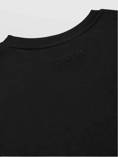 Versace Safety Pin Draped T-shirt In Black