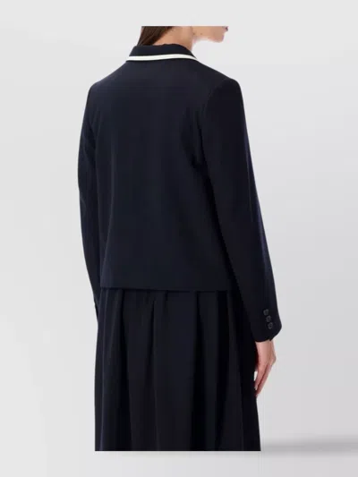 Comme Des Garçons Tailored Cropped Blazer Pockets In Black