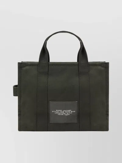 Marc Jacobs Medium Canvas Tote Bag With Side Handle In Green