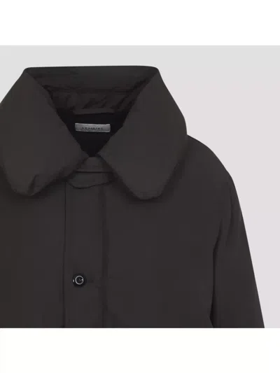 Lemaire Women Brown Water-repellent Puffer Blouson In Black
